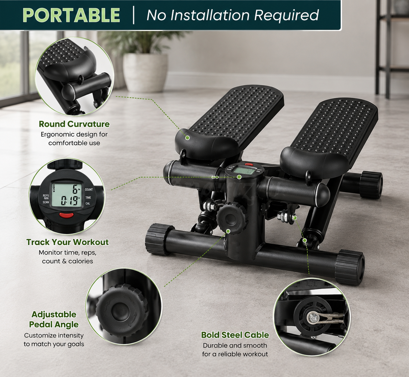 Twist Stepper Machine – Compact Mini Stepper