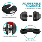 24kg Adjustable Dumbbells