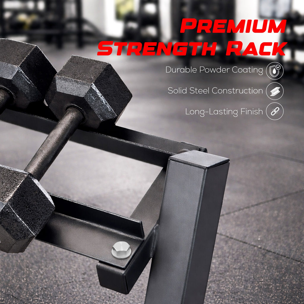 3-Layer Heavy-Duty Dumbbell Rack