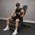 Adjustable Foldable Weight Bench - Black