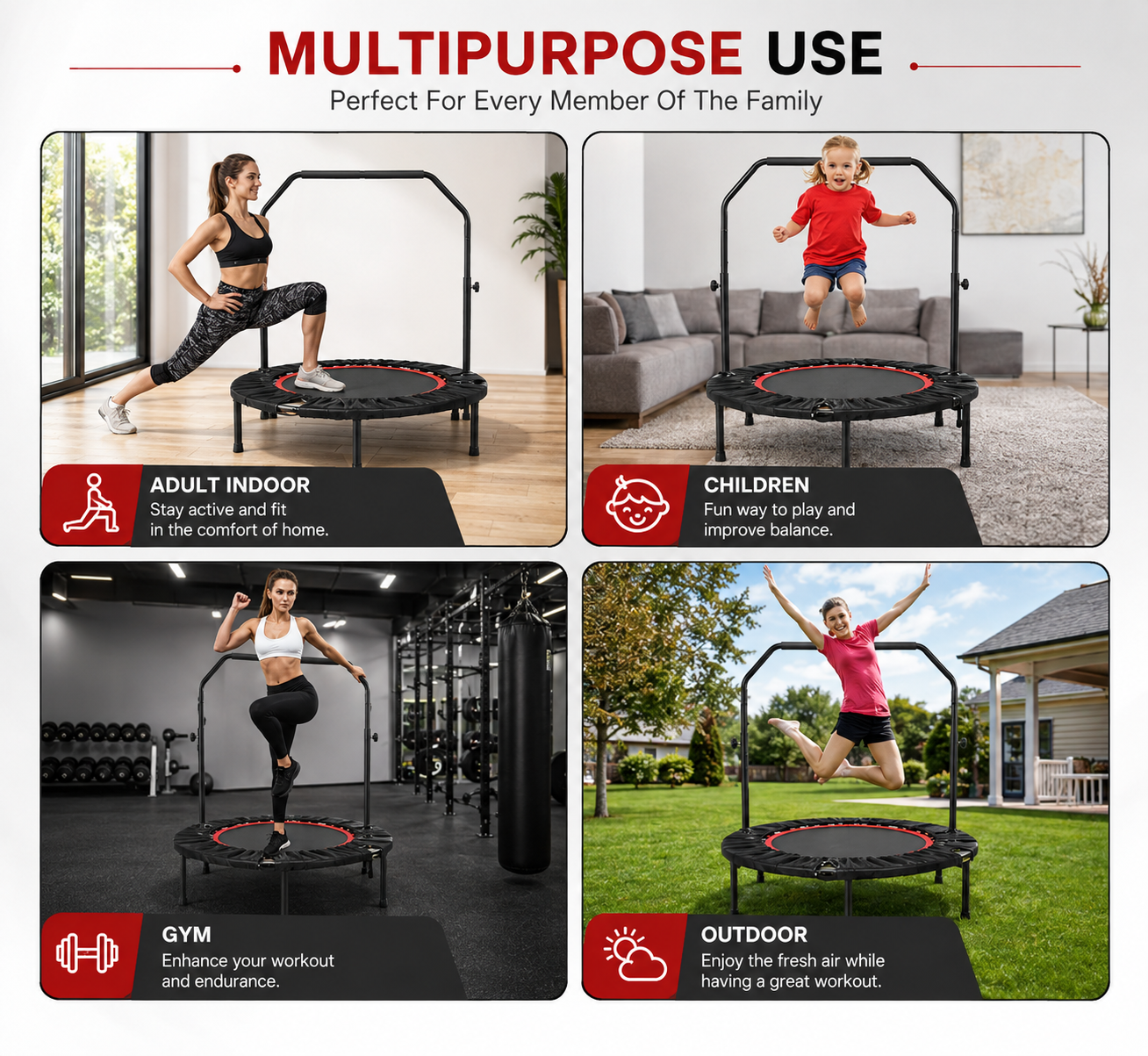 40" Folding Mini Trampoline