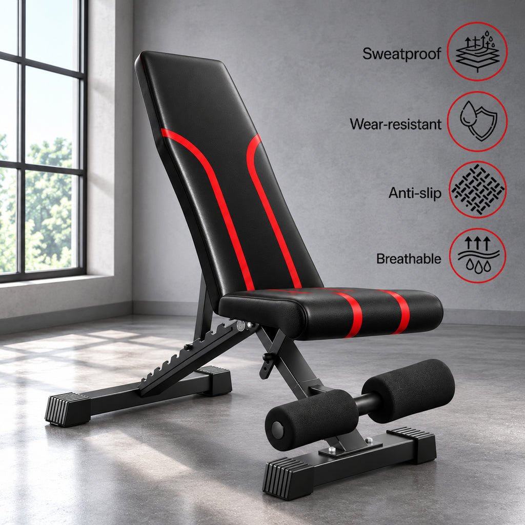 Foldable Adjustable Weight Bench