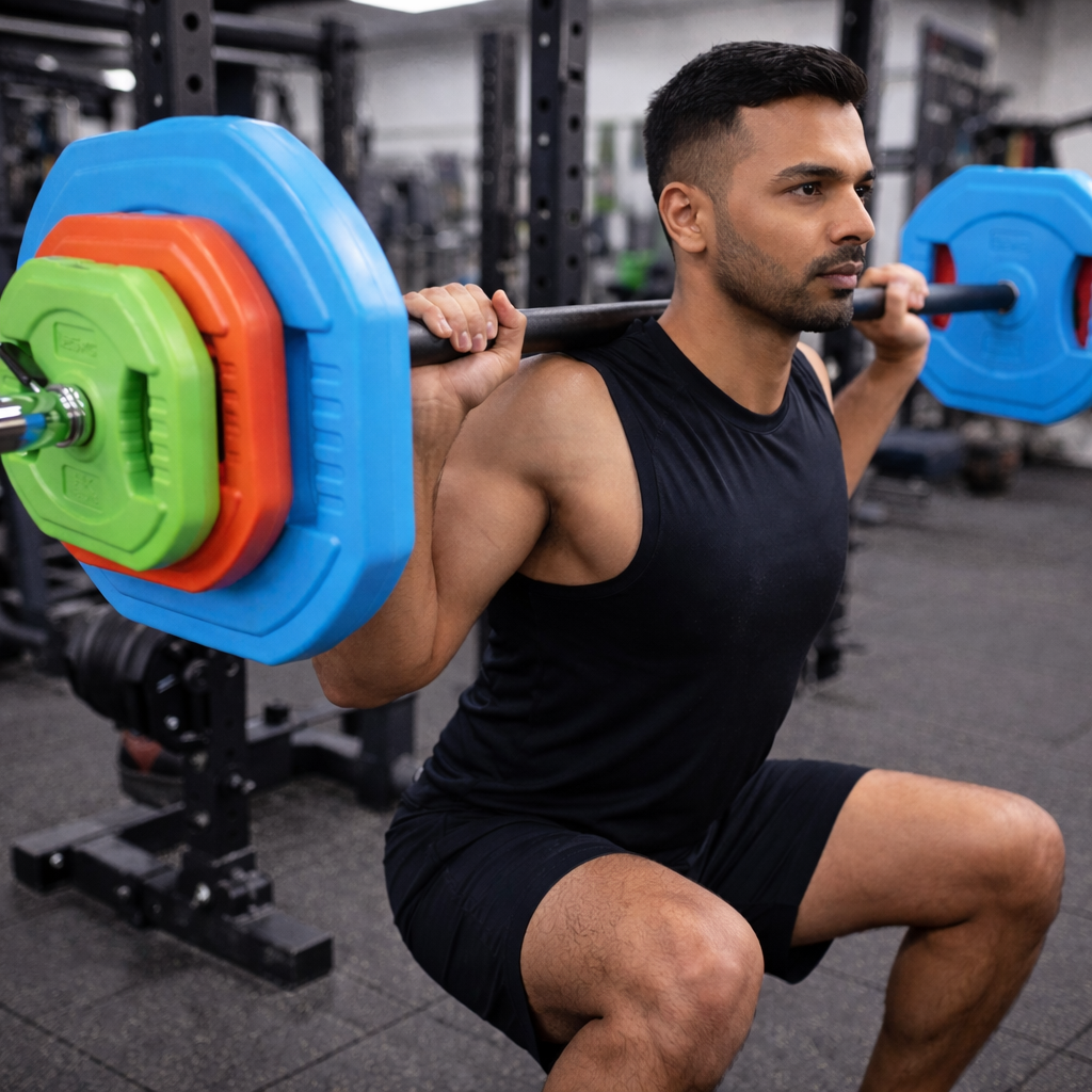 20kg–30kg Adjustable Barbell Weight Set