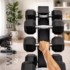 3-Tier A-Frame Dumbbell Rack
