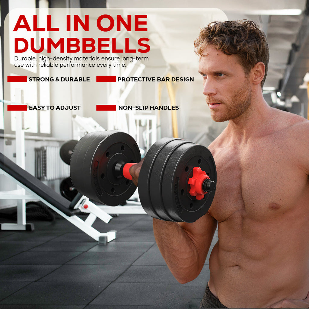 Adjustable Dumbbell Barbell Set