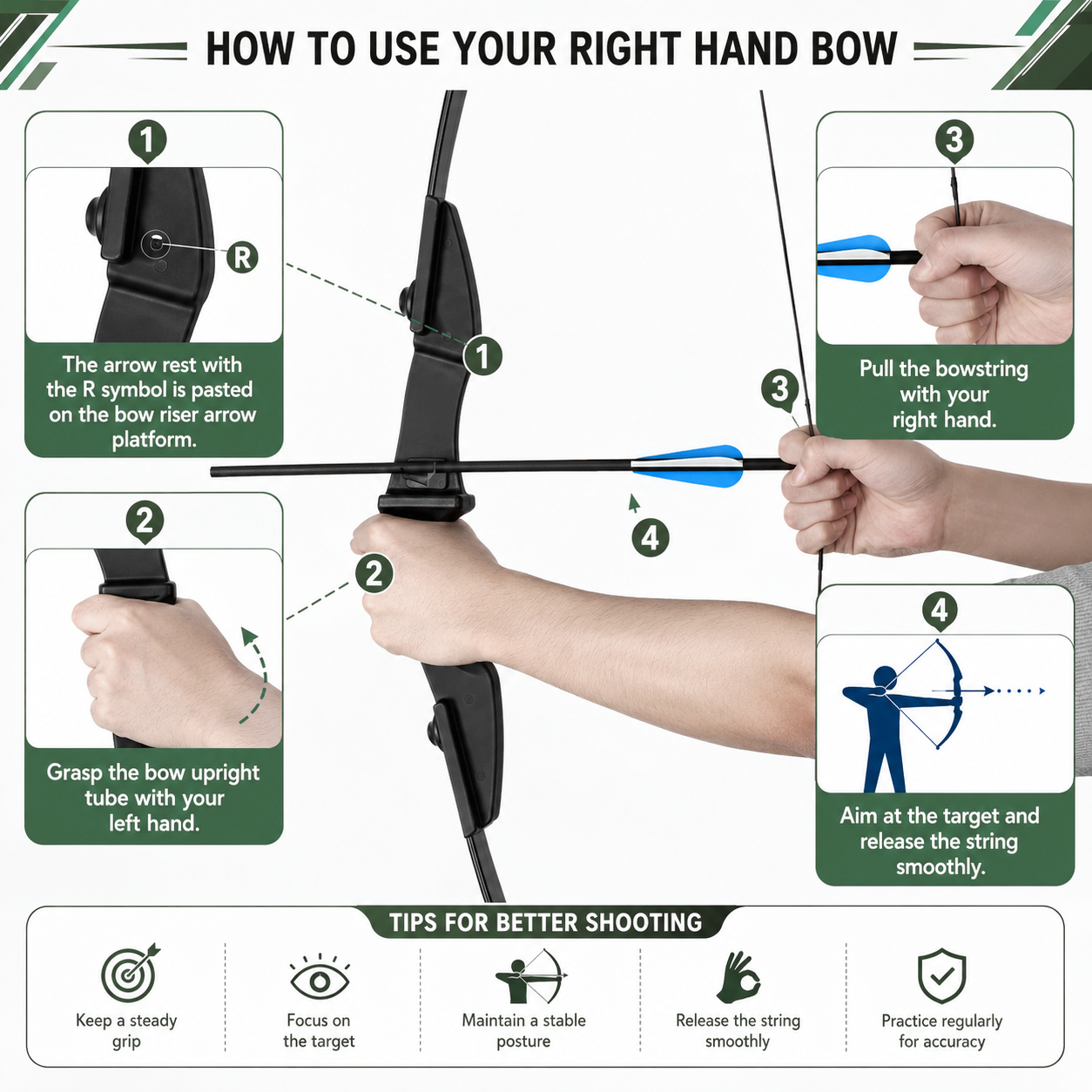 40LB Recurve Bow Archery Set