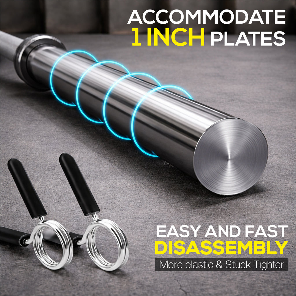 Standard 1" Chrome Barbell