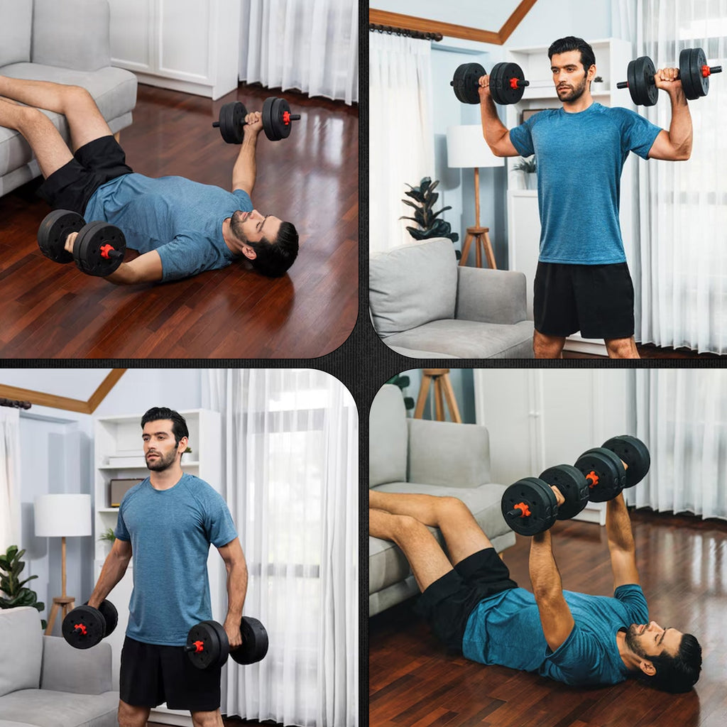 Adjustable Dumbbell Barbell Set