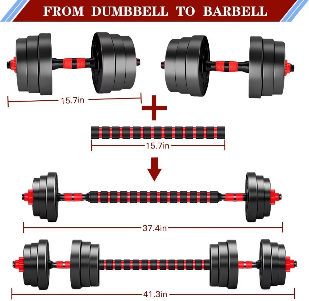 Adjustable Dumbbell Barbell Set