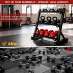 3-Layer Heavy-Duty Dumbbell Rack