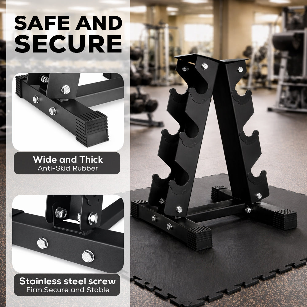 3-Tier A-Frame Dumbbell Rack
