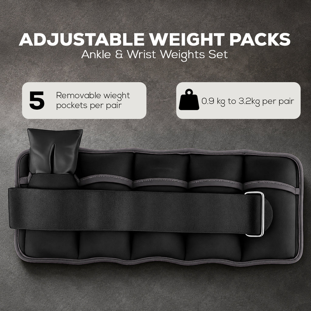 Adjustable Ankle & Wrist Weights Pair