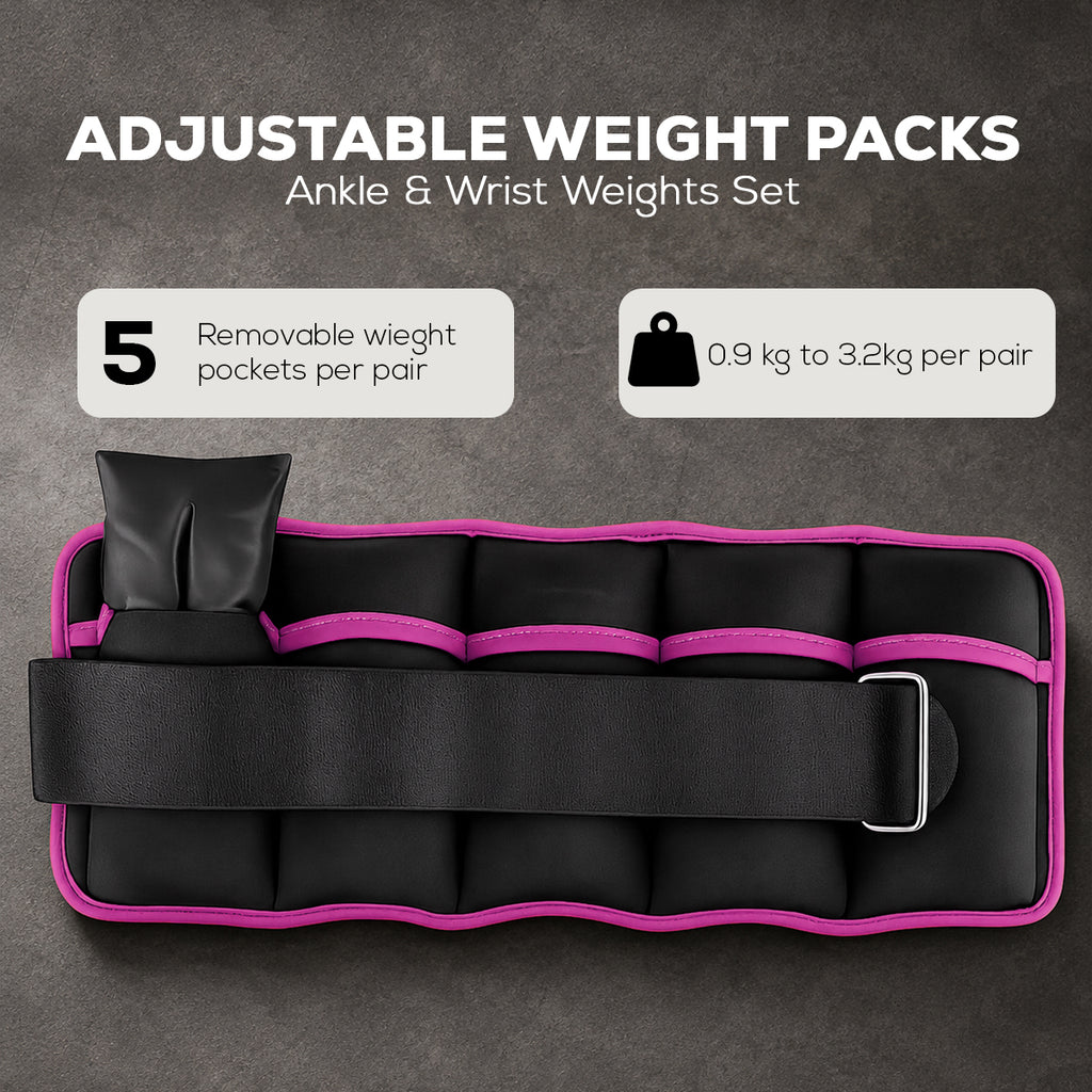 Adjustable Ankle & Wrist Weights Pair