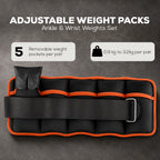 Adjustable Ankle & Wrist Weights Pair