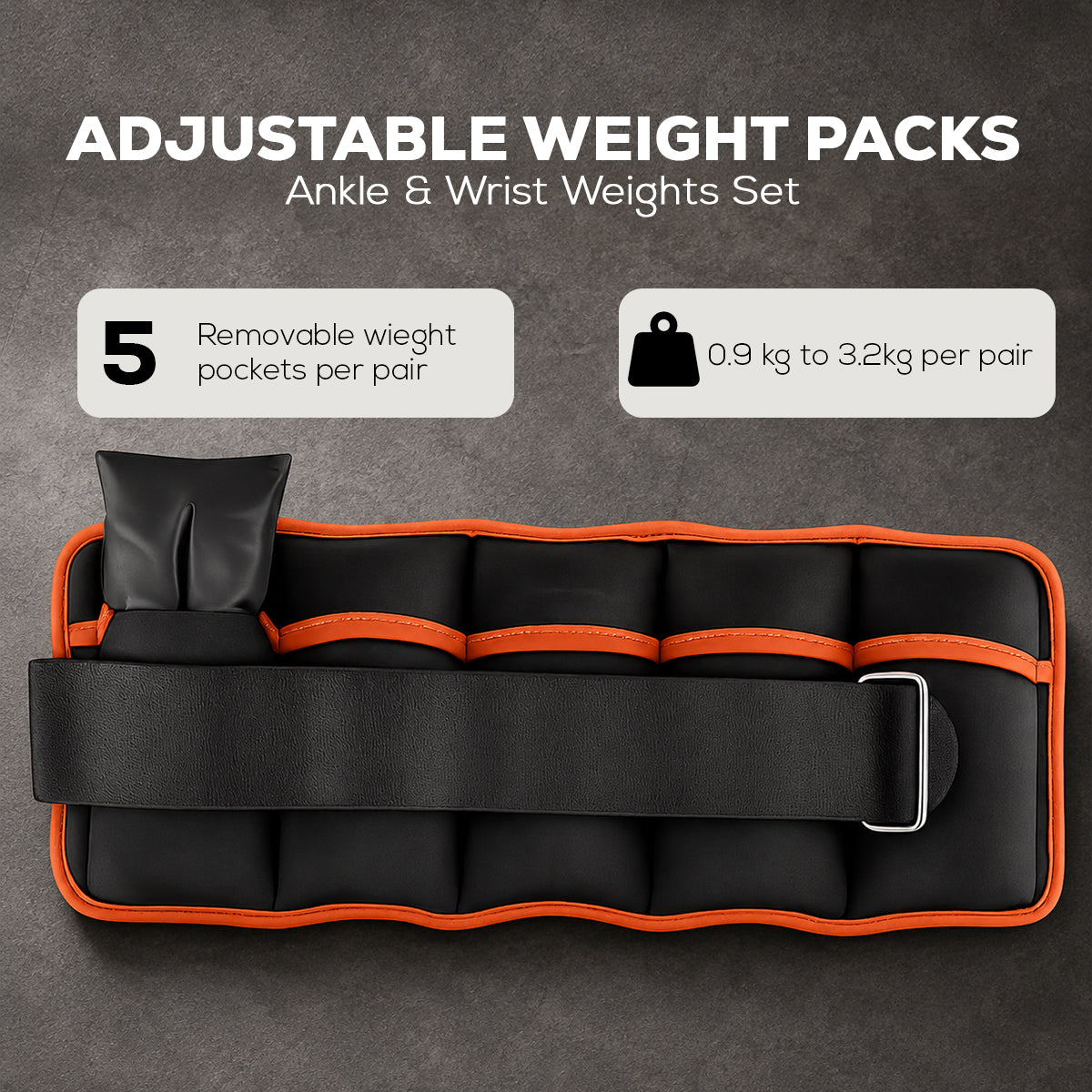 Adjustable Ankle & Wrist Weights Pair