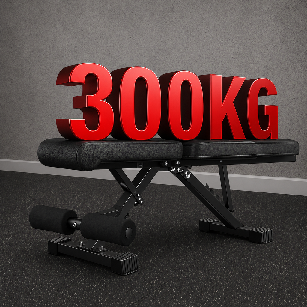Adjustable Foldable Weight Bench - Black