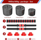 Adjustable Dumbbell Barbell Set