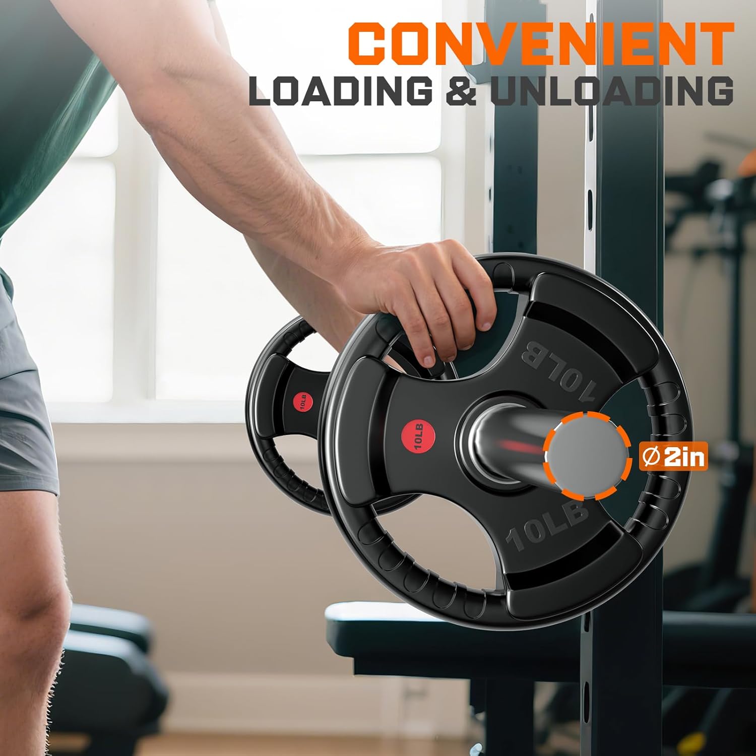 2" Olympic Tri-Grip Weight Plates