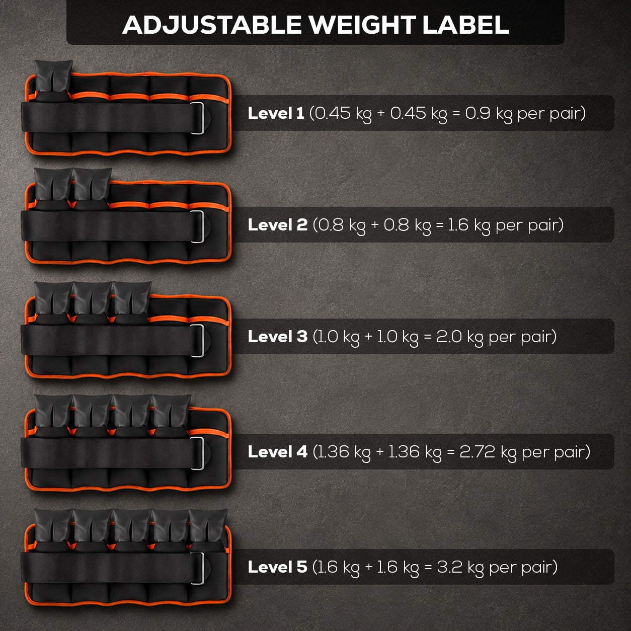 Adjustable Ankle & Wrist Weights Pair