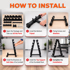 6-Tier A-Frame Dumbbell Rack