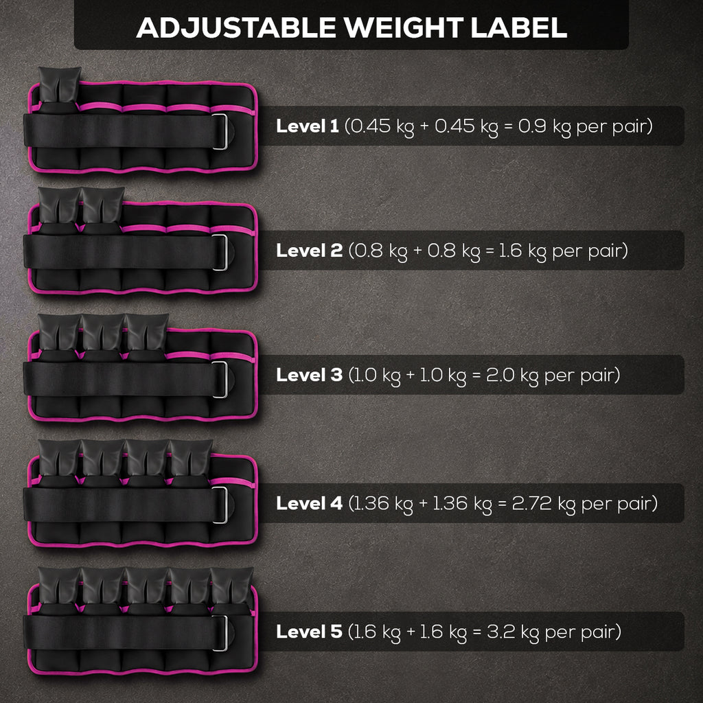Adjustable Ankle & Wrist Weights Pair