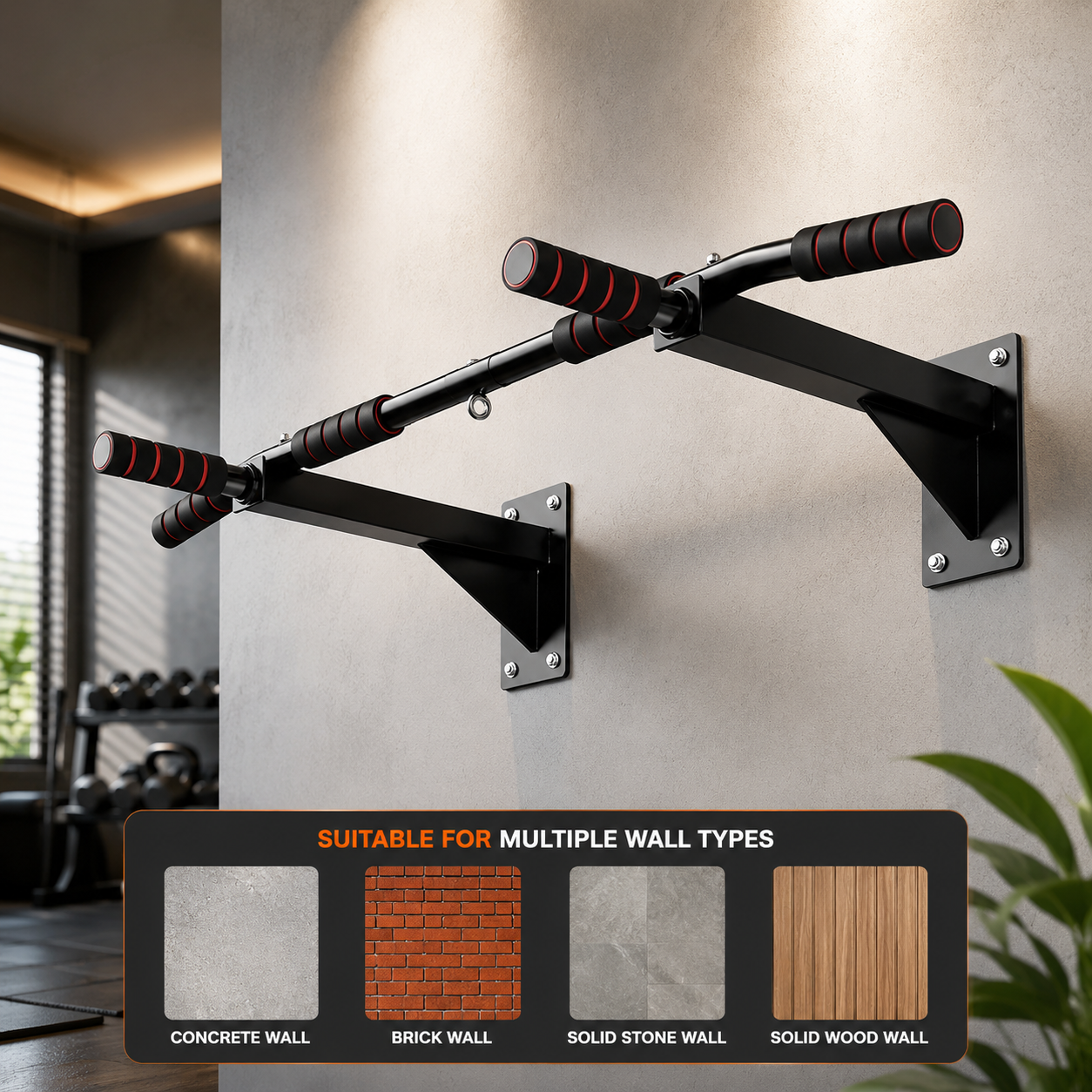 Wall Mounted Pull Up Bar