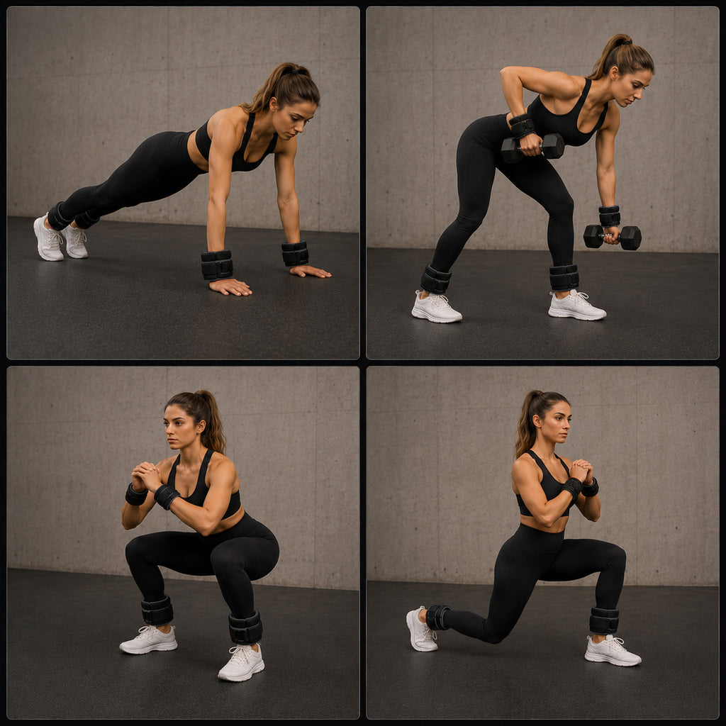 Adjustable Ankle & Wrist Weights Pair