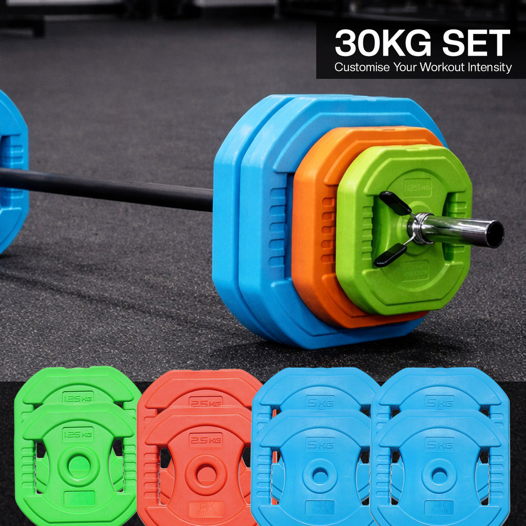 20kg–30kg Adjustable Barbell Weight Set