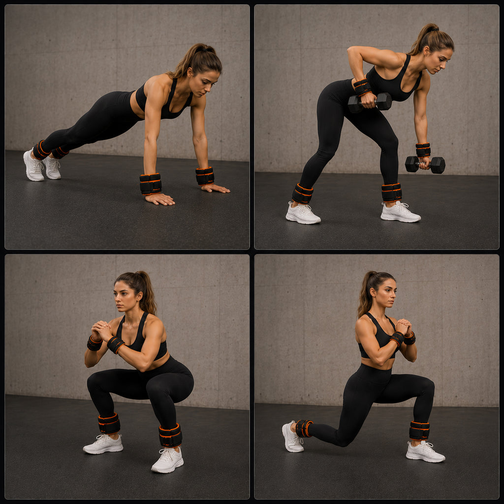 Adjustable Ankle & Wrist Weights Pair