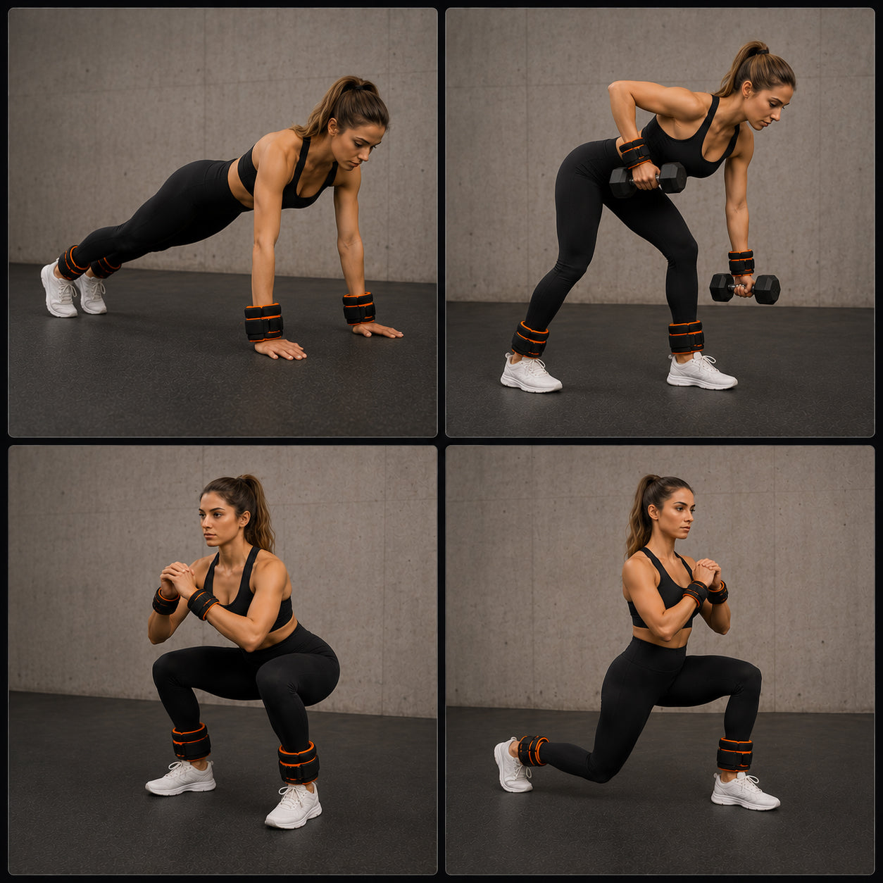 Adjustable Ankle & Wrist Weights Pair