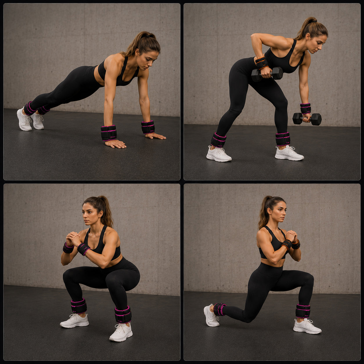 Adjustable Ankle & Wrist Weights Pair