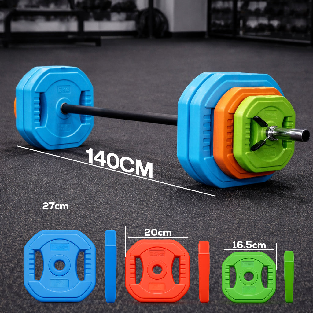 20kg–30kg Adjustable Barbell Weight Set