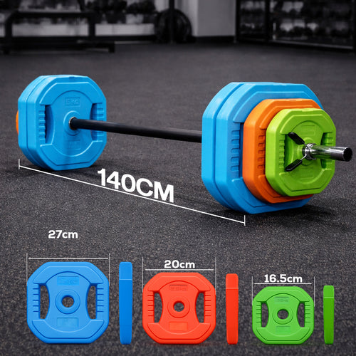 20kg–30kg Adjustable Barbell Weight Set