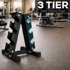 3-Tier A-Frame Dumbbell Rack