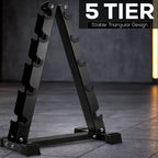 5-Tier A-Frame Dumbbell Rack