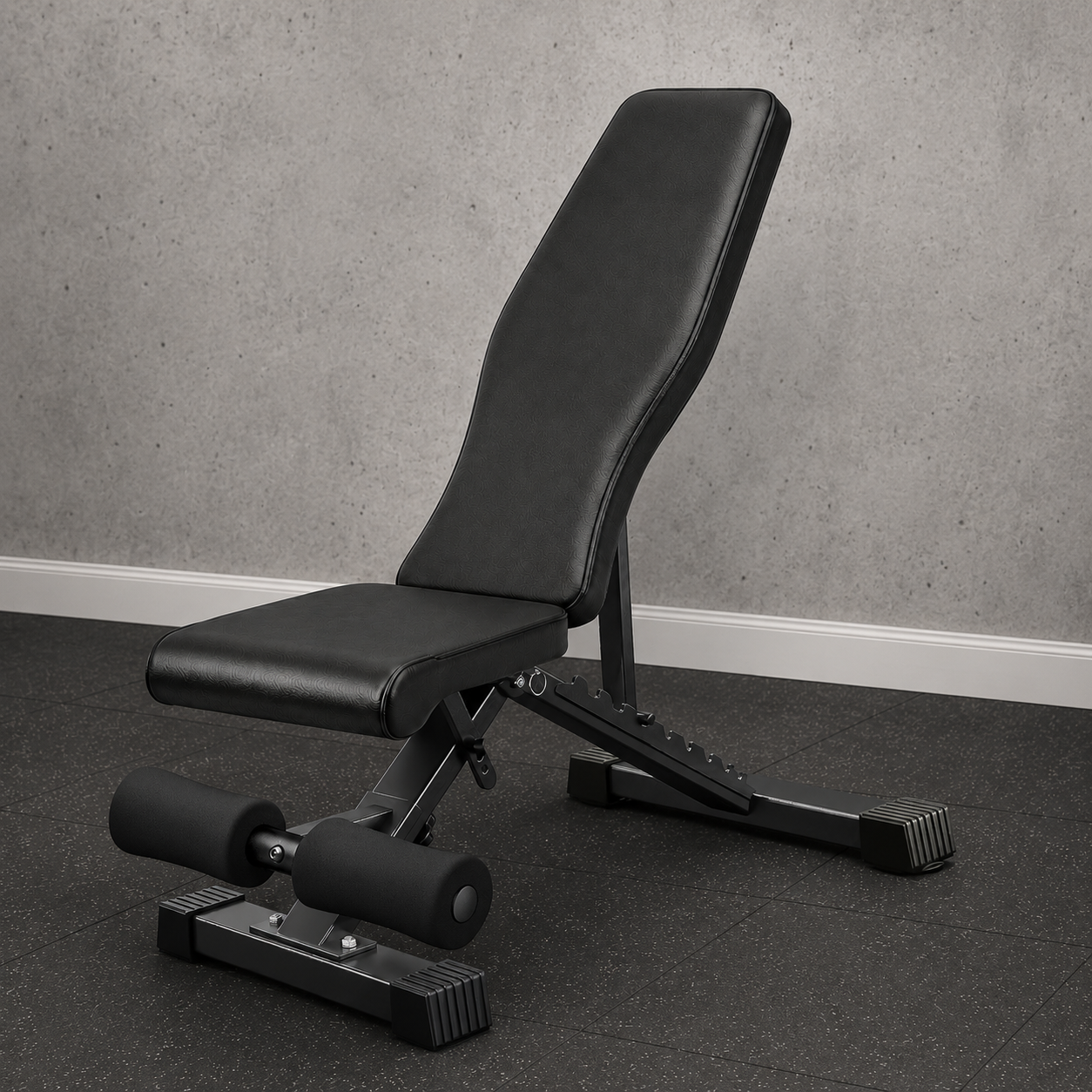 Adjustable Foldable Weight Bench - Black
