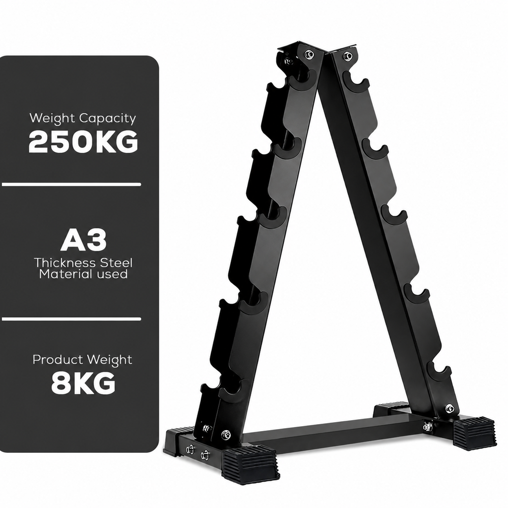 5-Tier A-Frame Dumbbell Rack