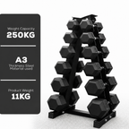 6-Tier A-Frame Dumbbell Rack
