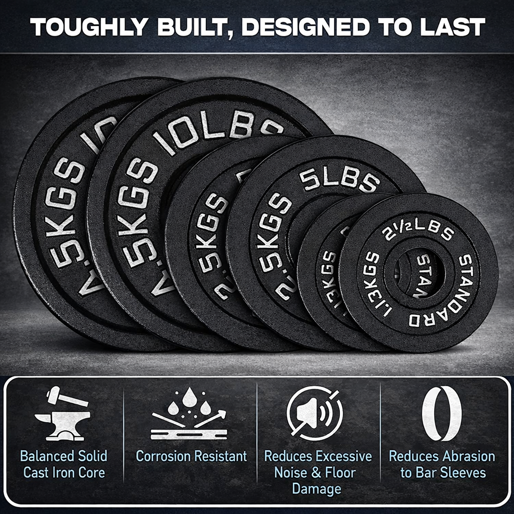 Olympic Cast Iron Weight Plates – 2"