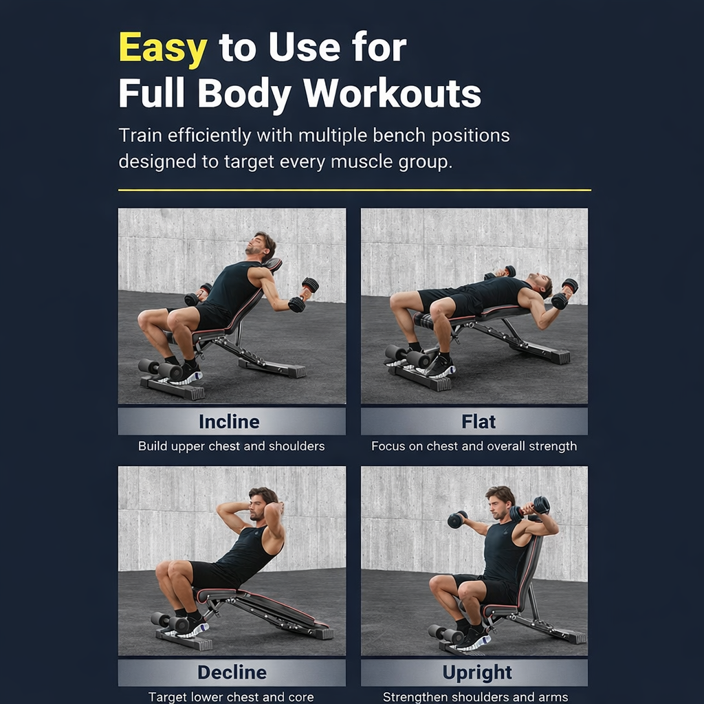 Adjustable Foldable Weight Bench