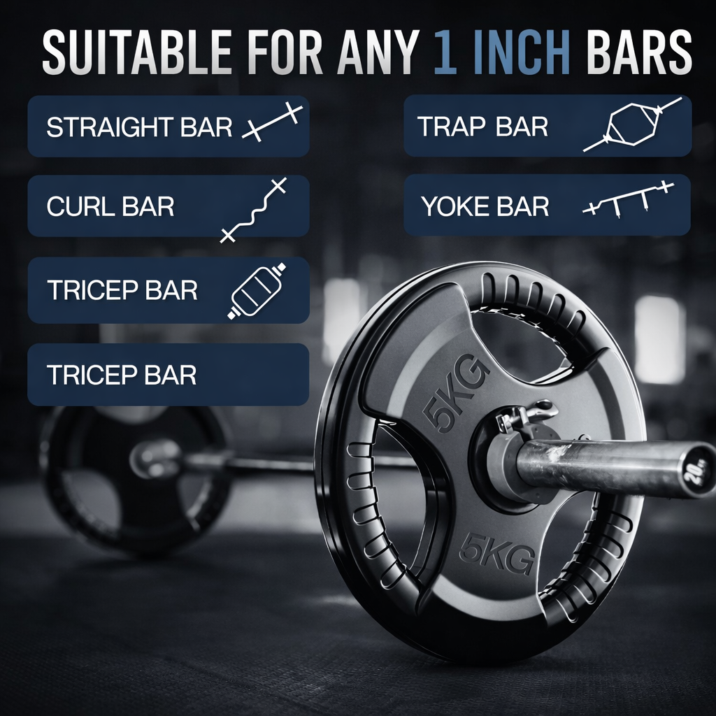 1" Standard Tri-Grip Weight Plates